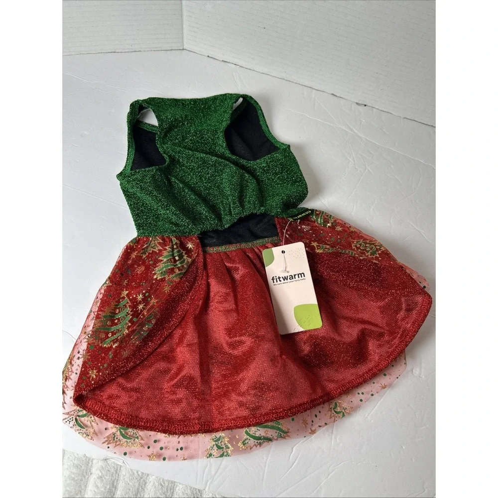 Fitwarm Holiday Theme Dog Dresses for Christmas NWT Size M